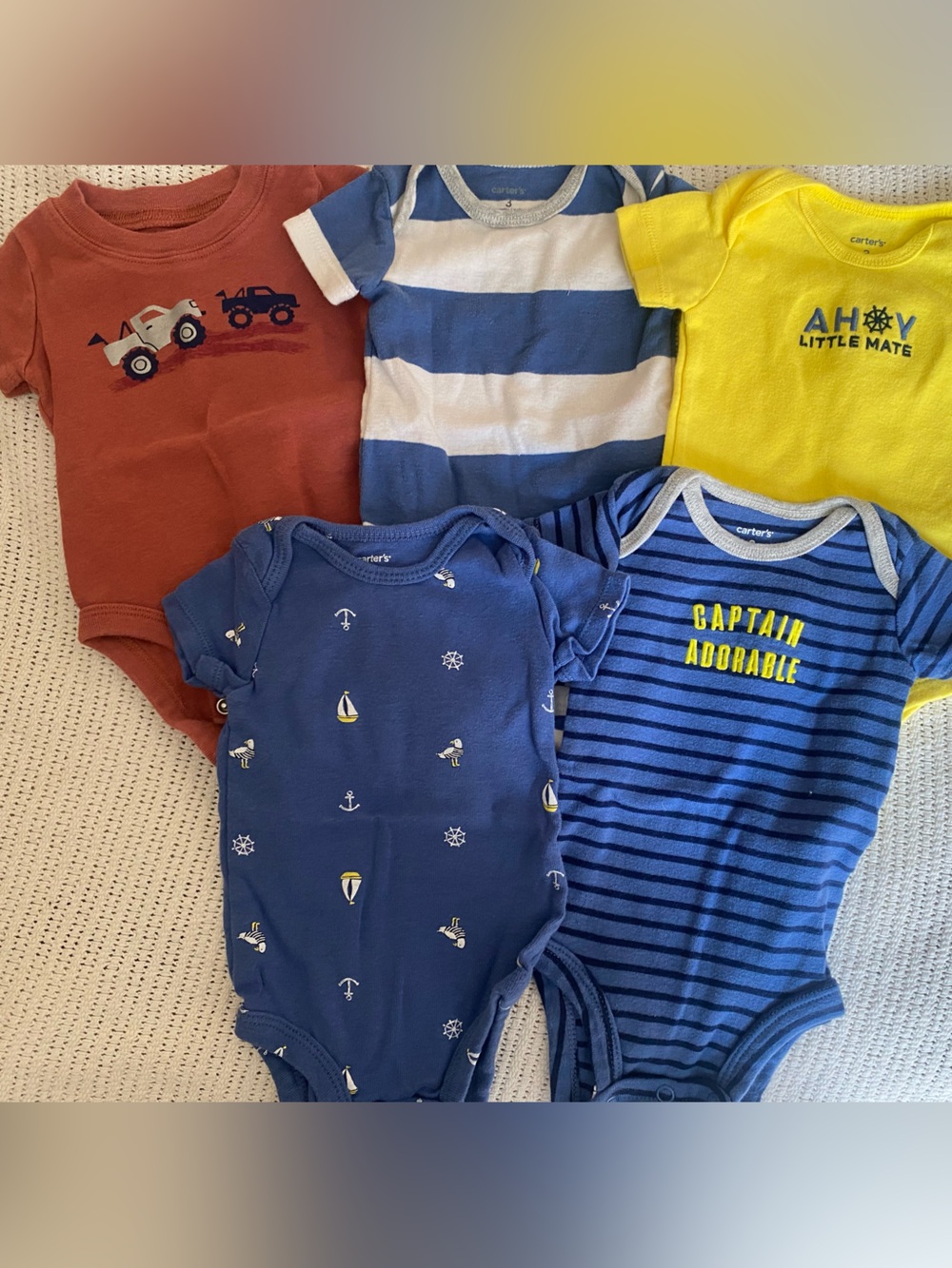 Carter's Boy’s Onesies Bundle 3 mo